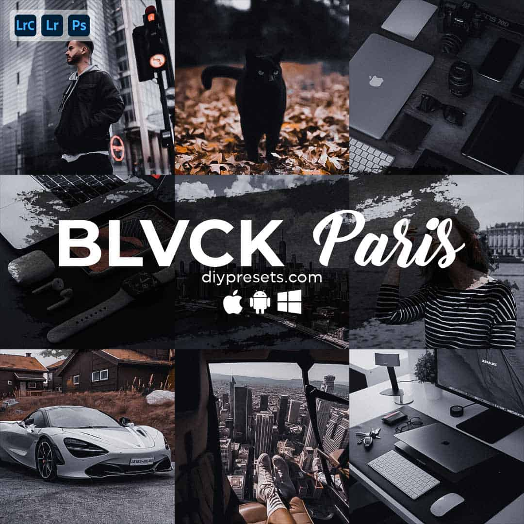 Blvck Paris Preset Desktop & Mobile Lightroom