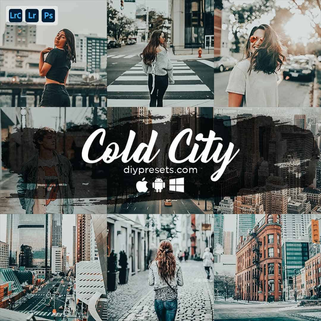 Cold City Preset Desktop & Mobile Lightroom