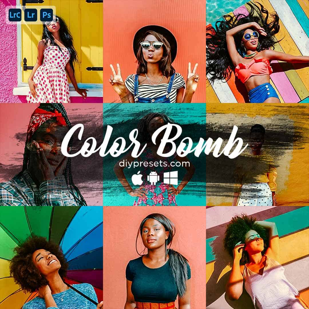 Color Bomb Preset Desktop & Mobile Lightroom