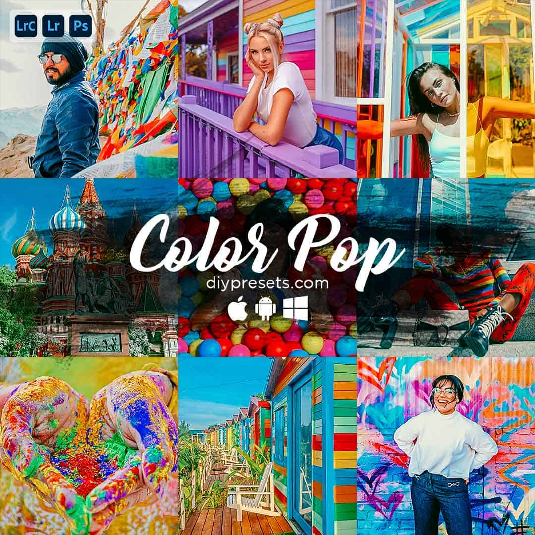 Color Pop Preset Desktop & Mobile Lightroom