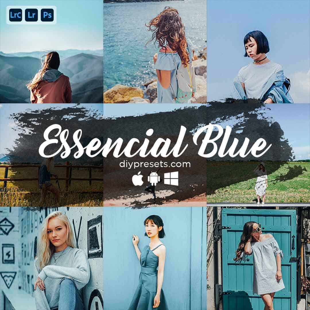 Essencial Blue Preset Desktop & Mobile Lightroom