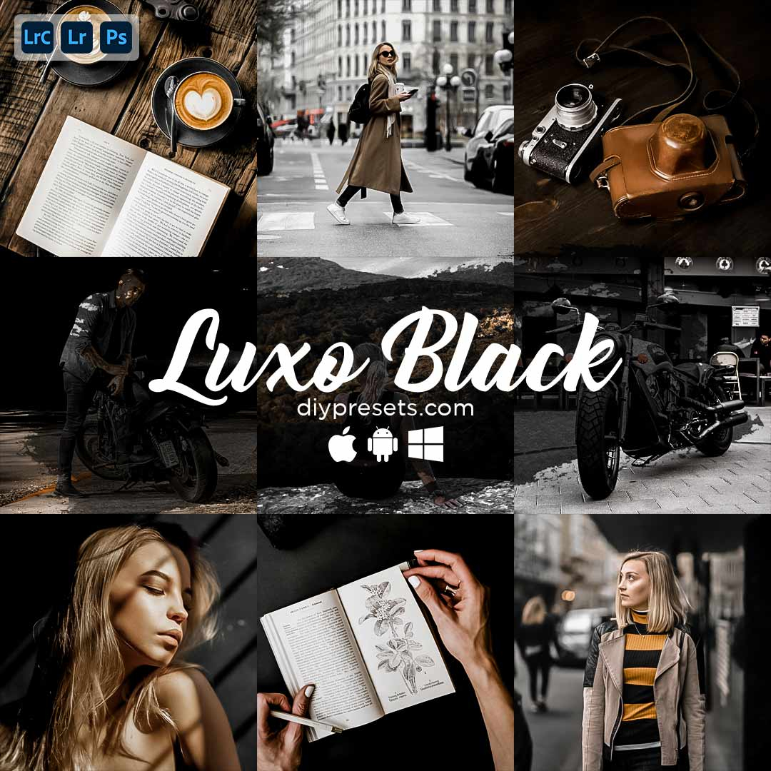 Luxo Black Preset Desktop & Mobile Lightroom