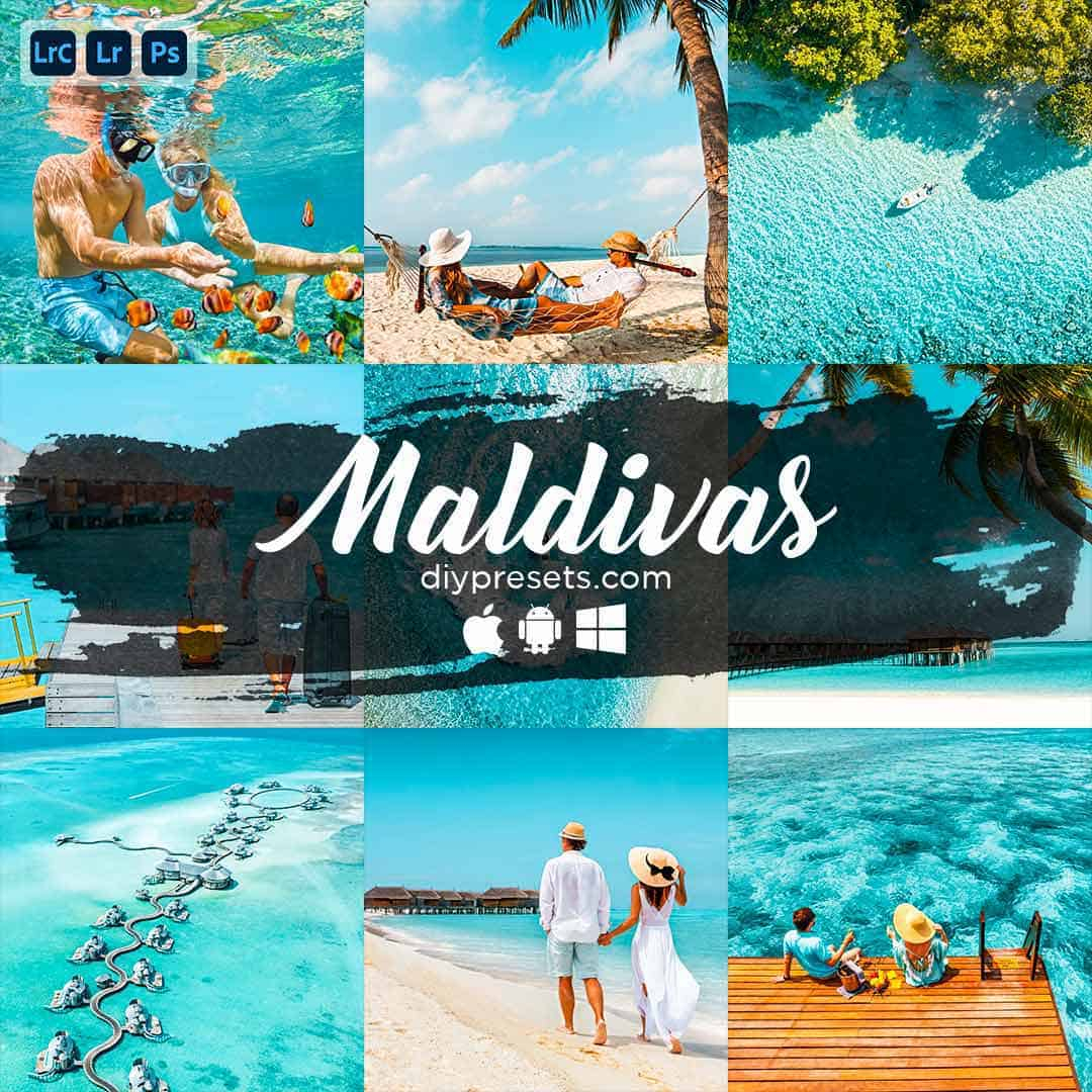 Maldivas Preset Desktop & Mobile Lightroom