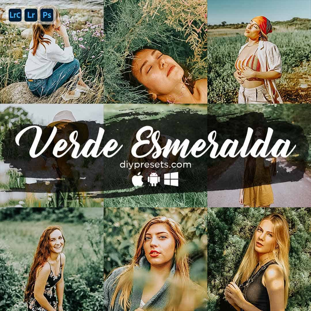 Verde Esmeralda Preset Desktop & Mobile Lightroom